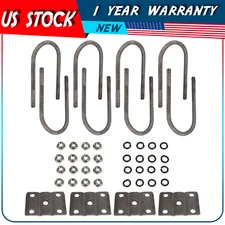 Trailer U Bolt Kit For 3500 lb 3" Round Trailer Axle 7" Long 1/2" Diameter