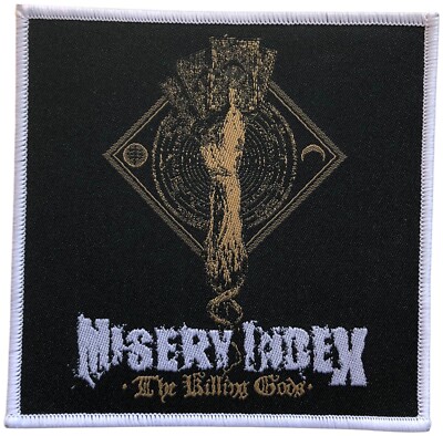 MISERY INDEX - The Killing Gods - White Border - 9,6 x 9,6 cm - Patch - 169474