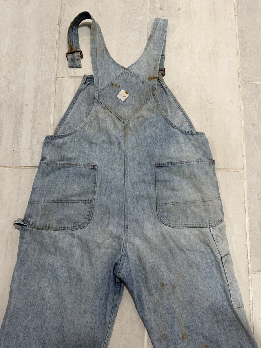 Vintage 1970s BIG MAC JC Penney's Square Back Overalls 40x28