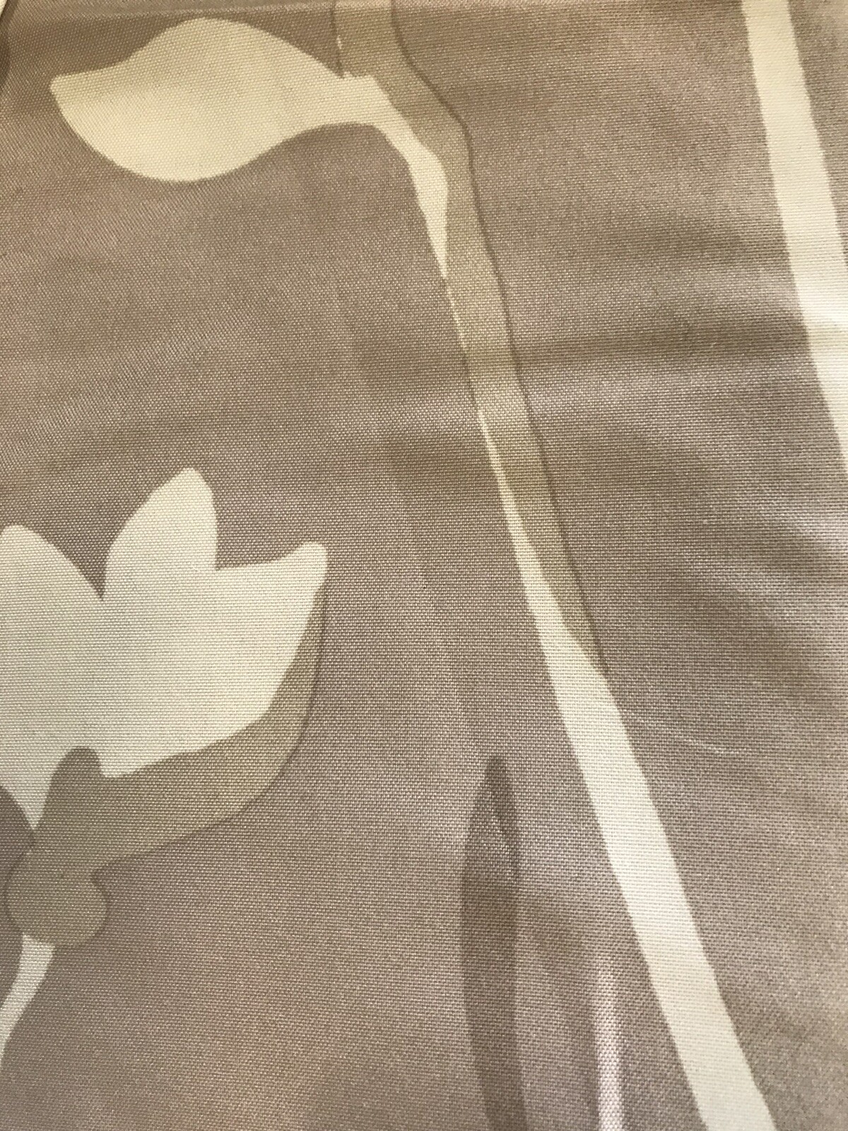 Madison Park Essentials Vaughn Shower Curtain Floral Taupe 72”x72” Open