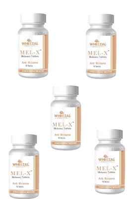 5 X 75 Tabs Wheezal Mel-X Melasma For Pigmentation Tanning Aging Sunburn Melasma