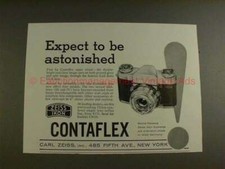 1957 Zeiss Ikon Contaflex Camera Ad - Be Astonished 