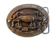 1985 Bridgwater Virginia Sesquicentennial Celebration Belt Buckle