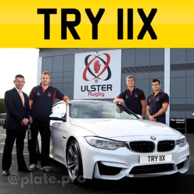 *REDUCED* TRY 11X - Private Suffix Plate Trystan Tristan Try RUGBY(Not Dateless)
