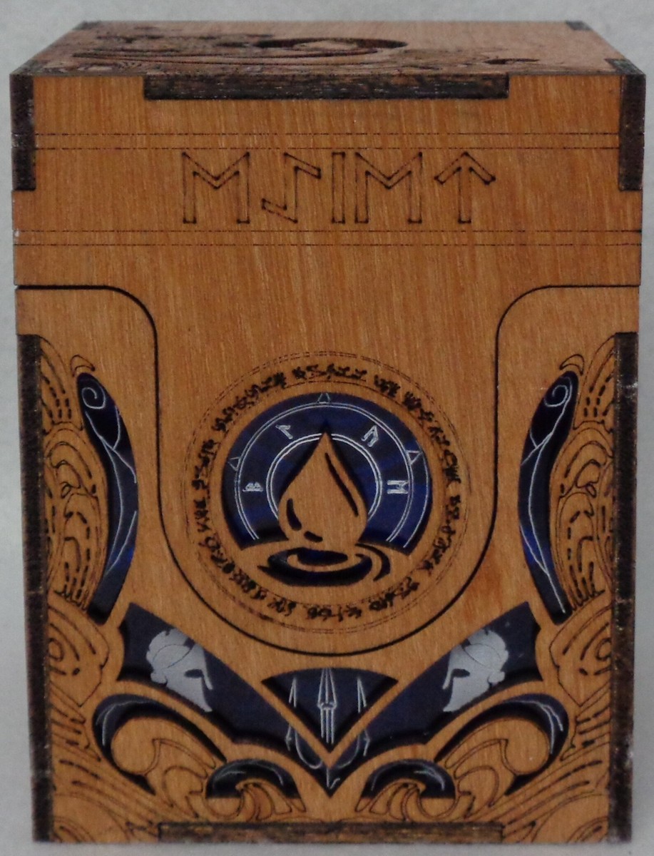 Magic: The Gathering Commander ボックス MTG Commander Deck Box BLUE standard wood acrylic magnetic