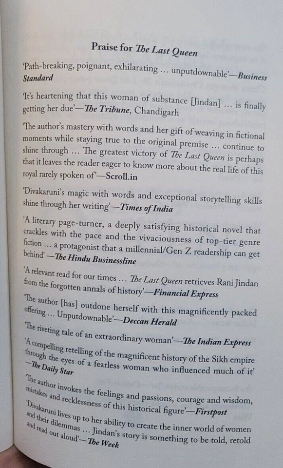 The last queen maharani jinda of sikh empire by chitra banerjee english book ccc - Image 3 of 4