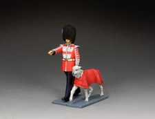 CE117 The Irish Guards Mascot 'Seamus' and Handler by King  Country