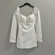 Corset Regina Mini Dress Nat And Liv White Size Medium Coastal Cowgirl Coquette