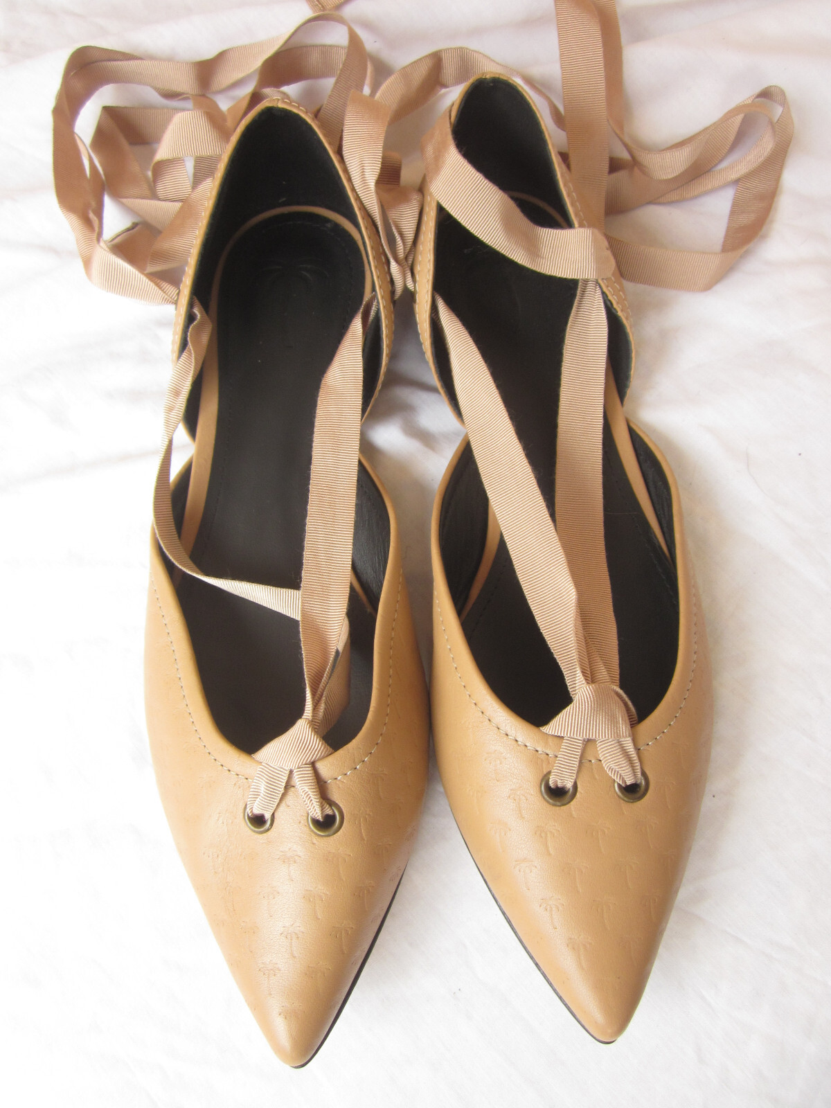 Tomas Maier pointy-toe ballet flats Italy 40 US 9 RibbonWrap NWOT Bottega Veneta thumbnail 2