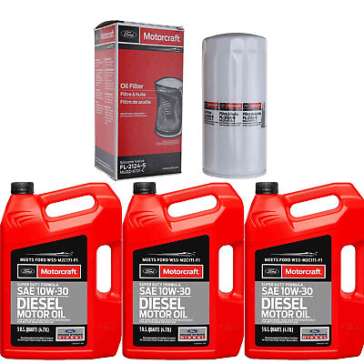 #ad #ad Motorcraft 10W 30 Engine Motor Oil amp; Filter Kit For Ford 6.7L Powerstroke Diesel $154.95