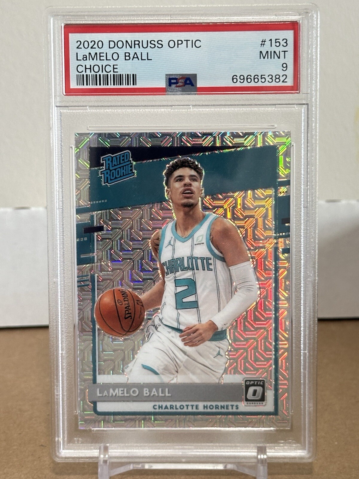 2020-21 Panini Donruss Optic Lamelo Ball Choice Rated Rookie RC #153 PSA 9