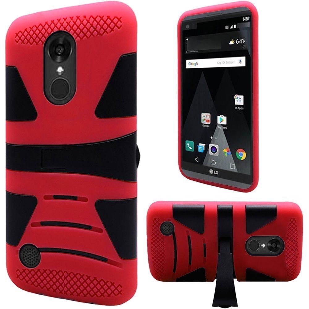 Hybrid Armor Case Cover for LG Aristo LV3 K8 2017 Phoenix 3 Risio 2 K4 ...