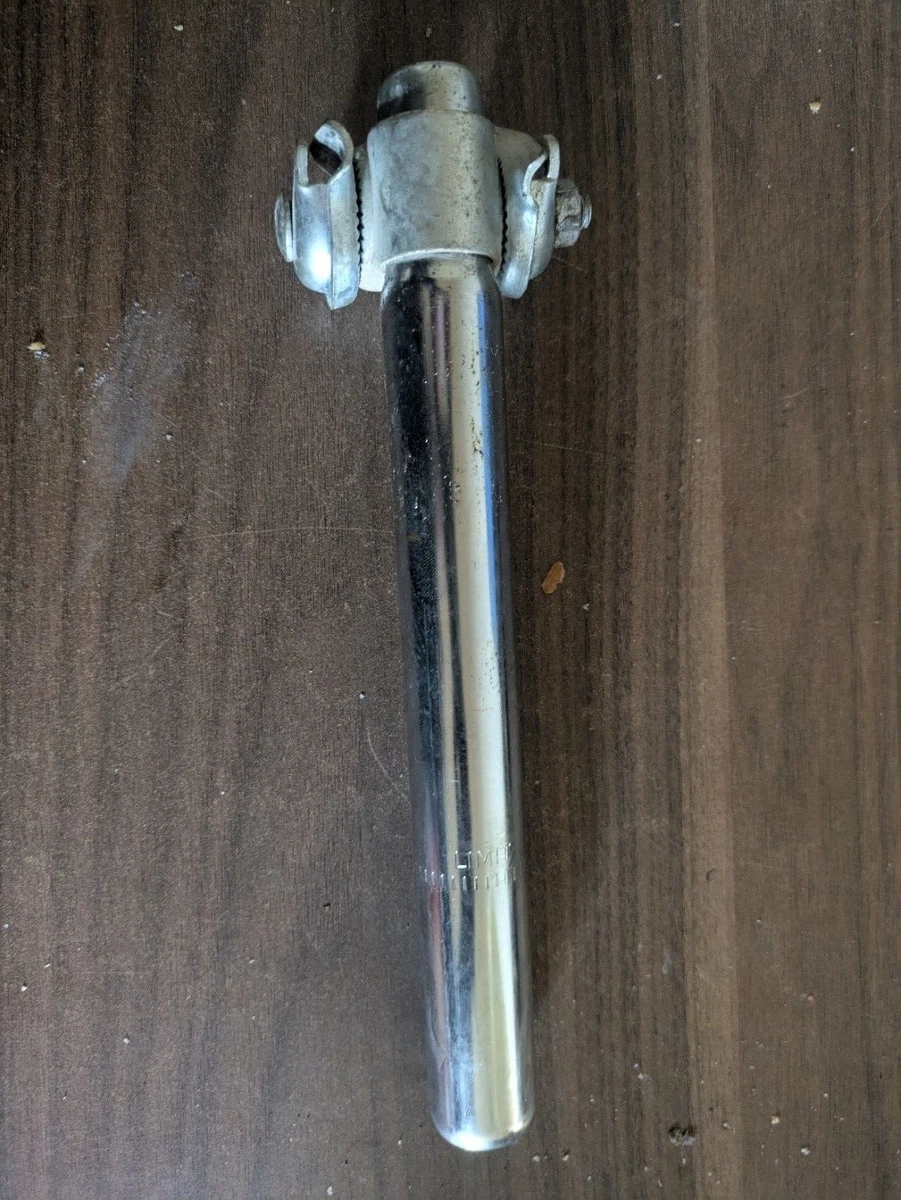 3958 Tige classique pour selle de vélo En acier chromé argenté avec écrou 25 mm