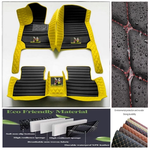 For Dodge Challenger RT Scat Pack Car Floor Mats Custom Auto Carpet Waterproof - Imagen 31 de 44
