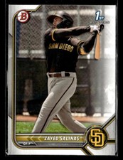2022 Bowman #BP-122 Zayed Salinas Prospects Card San Diego Padres