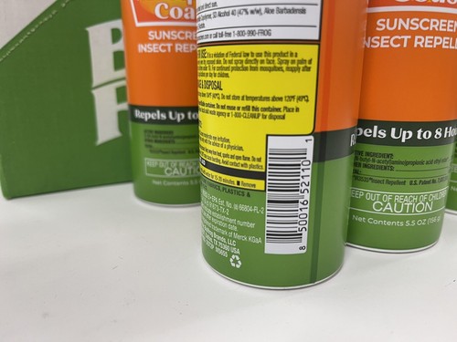 6 Pack (5.5oz each) BullFrog SPF 50 Mosquito Repel & Sunscreen EXP 1/27 - Picture 5 of 6