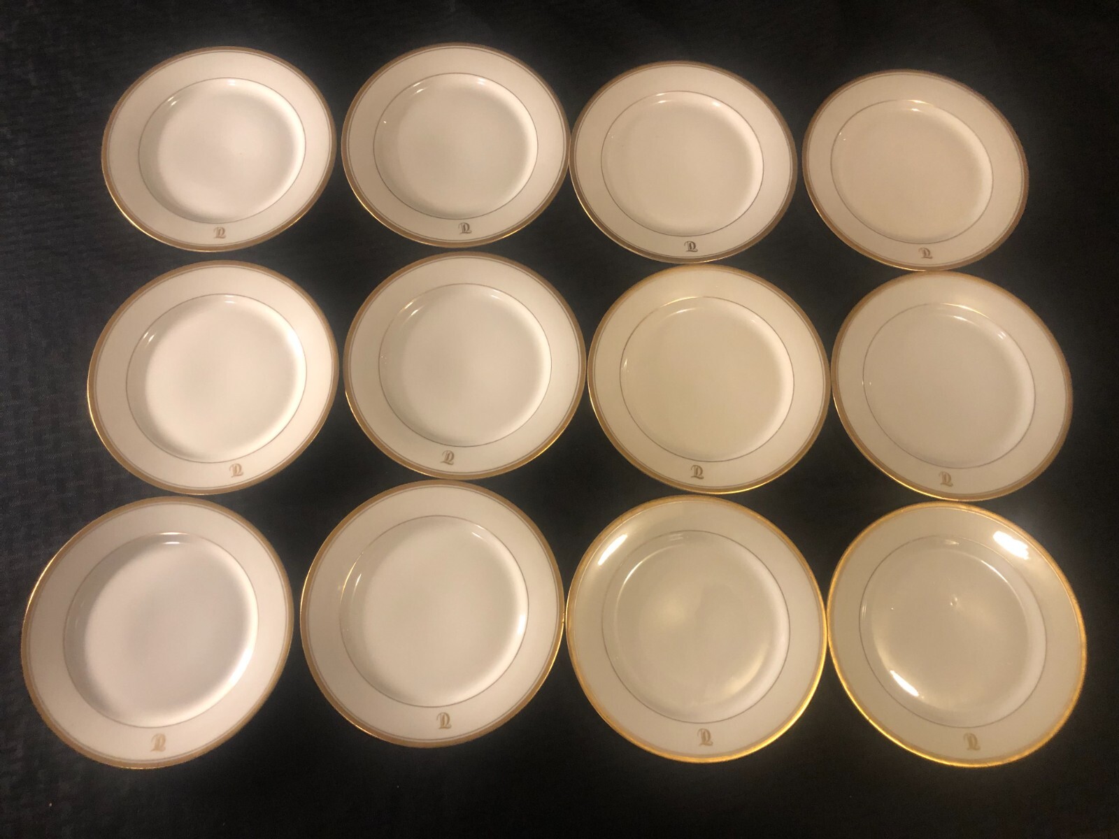 Vintage Warwick Regency China Lot of 12 Salad Luncheon Plates 7.25