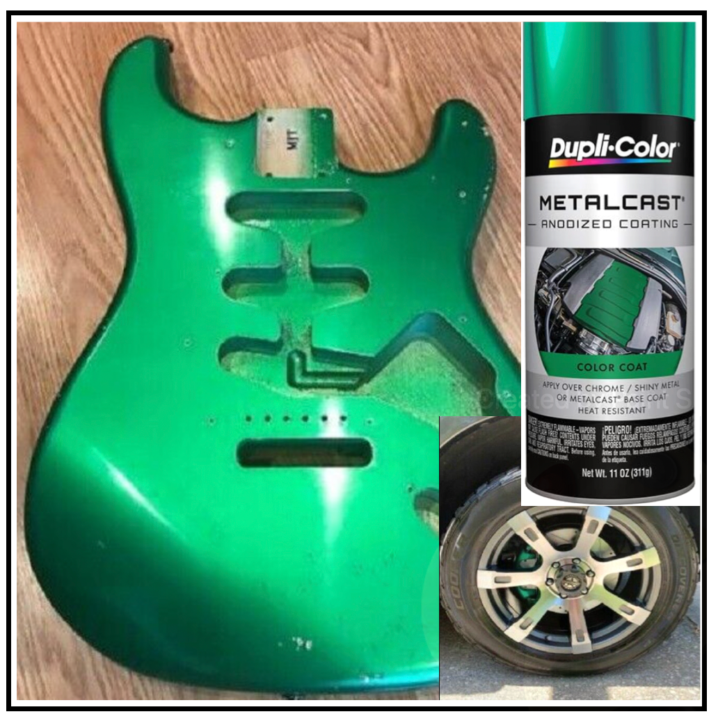 Dupli-Color Green Anodized Gloss Spray Paint Engine Enamel Caliper