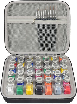 Model Paint Storage Case Compatible with Testors Paint Set, 42PCS Paints Organiz