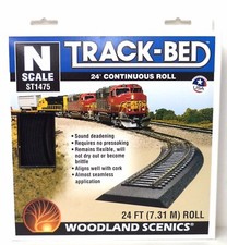 N Scale Woodland Scenics ST1475 Track-Bed 24' Continuous Roll