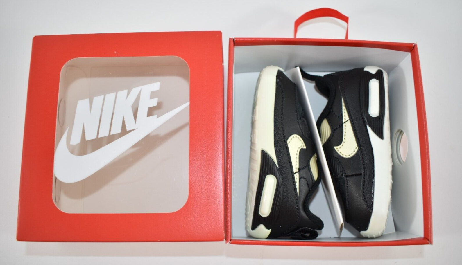 PONY Scarpe NIKE Max 90 culla nero oro metallizzato stella 4C bambino 9 12 mesi