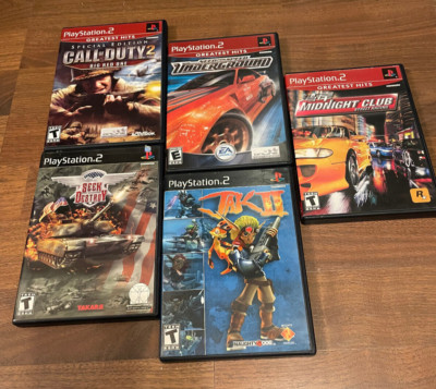 Sony PS2 Lot of 5 Games Cases and Manuals
