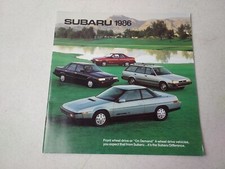 Vintage 1986 Subaru Turbo Coupe Wagon Brochure Catalog 10 1/2" x 10 1/2"