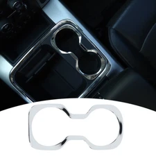 Chrome Front Cup Holder Ring Trim Decor Cover Bezels For Dodge Ram 1500 2010-17