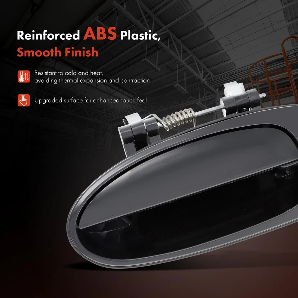 Maçaneta externa lisa para driver frontal com orifício de fechadura para Kia Sephia 98-01 Spectra - Imagem 3 de 4