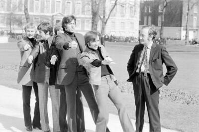 The Bee Gees are put through their paces by Britain's top come- 1968 Old Photo