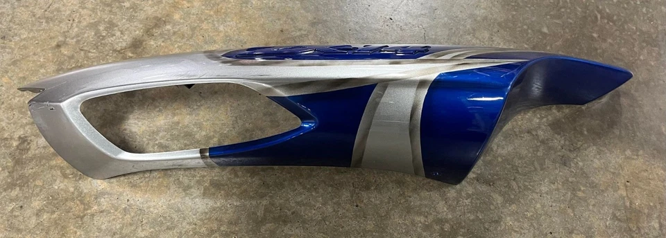 06-11 KAWASAKI ZX-14 REAR RIGHT SIDE TAIL FAIRING CUSTOM PAINT BLUE 36040-0044 - Image 3 of 4