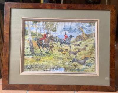 Carl DE PARCEVAUX (1936) Chasse à Courre pour foulard Hermès 1984 Henri Linares - Photo 1/4