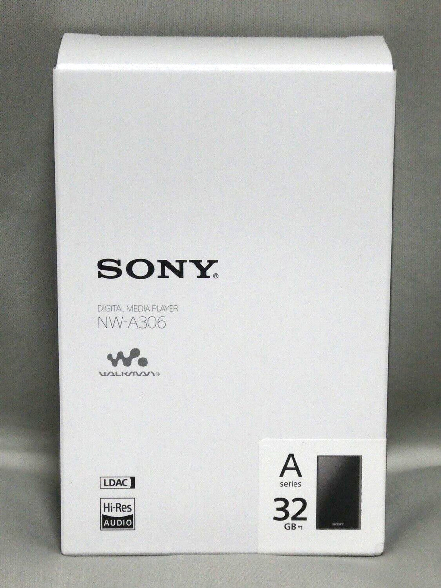 SONY WALKMAN 32GB Hi-Res A300 Series NW-A306 Audio Player Black English  Language