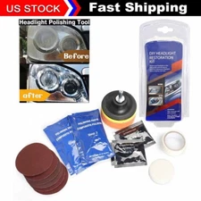 Pro Car Headlight Lens Restoration Repair Kit Polishing Cleaner Cleaning Tool