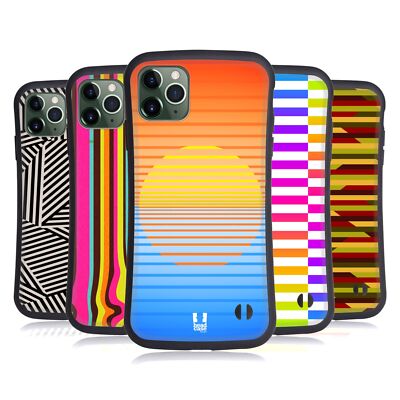 HEAD CASE DESIGNS DYNAMIC STRIPES HYBRID CASE FOR APPLE iPHONES PHONES
