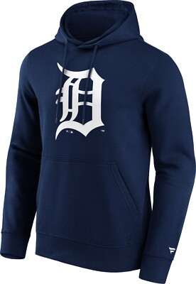MLB Detroit Tigers Hoody Primary Logo Graphic Baseball hooded Sweater navy