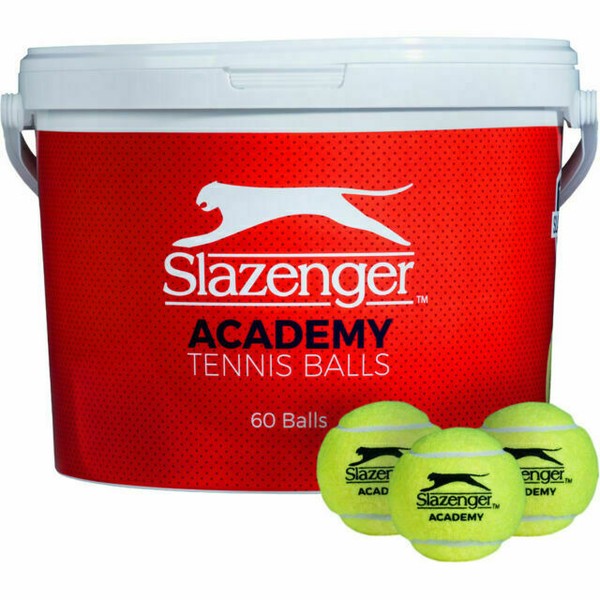 Slazenger Academy Trainer Tennis Ball Bucket 5 Dozen for sale online