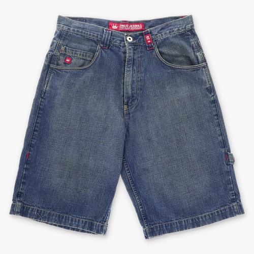 Vintage JNCO Skull Head Y2K Denim Shorts (32) - Picture 2 of 4