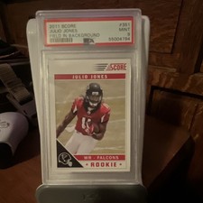 Score 2011 Julio Jones Rookie #351 PSA 9 Atlanta Falcons Football Card. rookie card picture