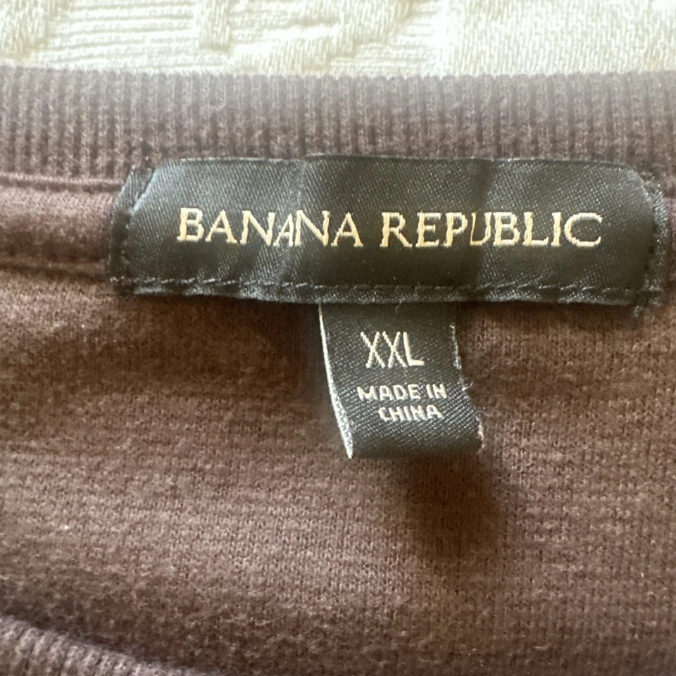 XXL 男式 BANANA Republic 经典 适合 软刷 华夫针织 PULLOVER! VARIETY — 第 2/4 张图片