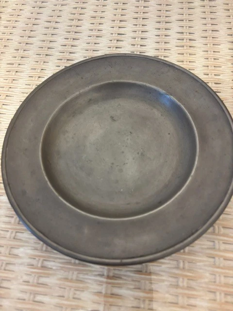18世紀後半 ドイツ ピューター 大 プレート Pewter 18th In Antique