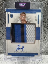 2016 Domantas Sabonis National Treasures #133 RPA 52/99 Rookie RC Patch AUTO