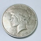 1923 PEACE SILVER DOLLAR- 90% SILVER - VF VERY FINE DETAILS #9572