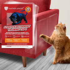 10 Pack Cat Scratch Furniture Protector Tape Sheets   Double-Sided Sticky Traini
