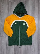 Chaqueta Green Bay Packers Starter Pro Line L Cremallera Completa Con Capucha De Colección NFL