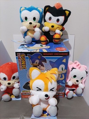 Sonic the Hedgehog Plüsch Figur Round1 Limited Edition 6 Stück 13+ Sammlerstück