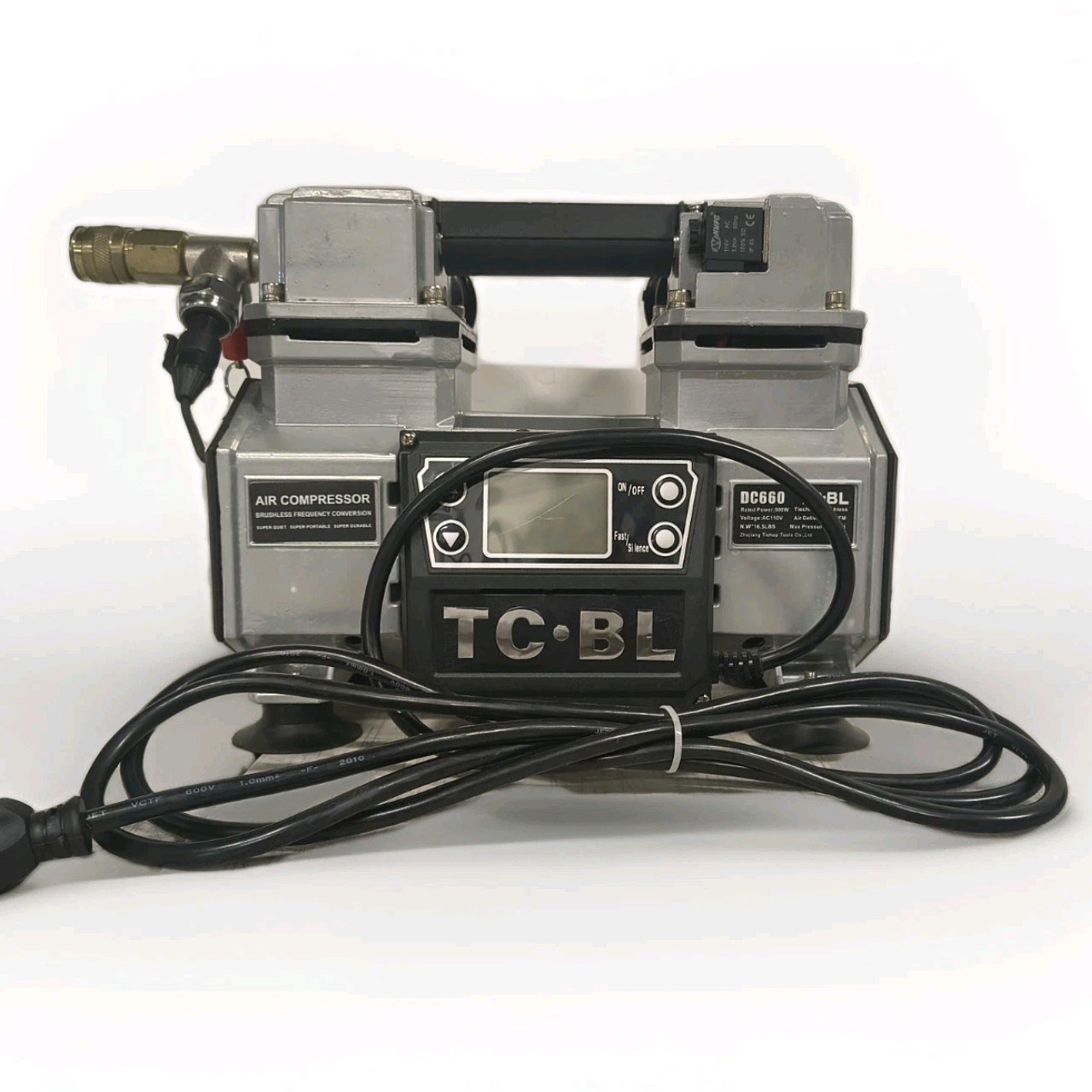110v,ultra Quiet Oil Free+ Hose And Pressure Gauge