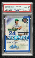 2024 Prospect Edition Blue Wave Prizm Signatures 21/75 Ryan Sloan #163 Auto 8d2