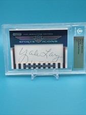 Yale Lary 2010 Razor Cut Signature Sports Icons Autograph #4/5  NFL HOF