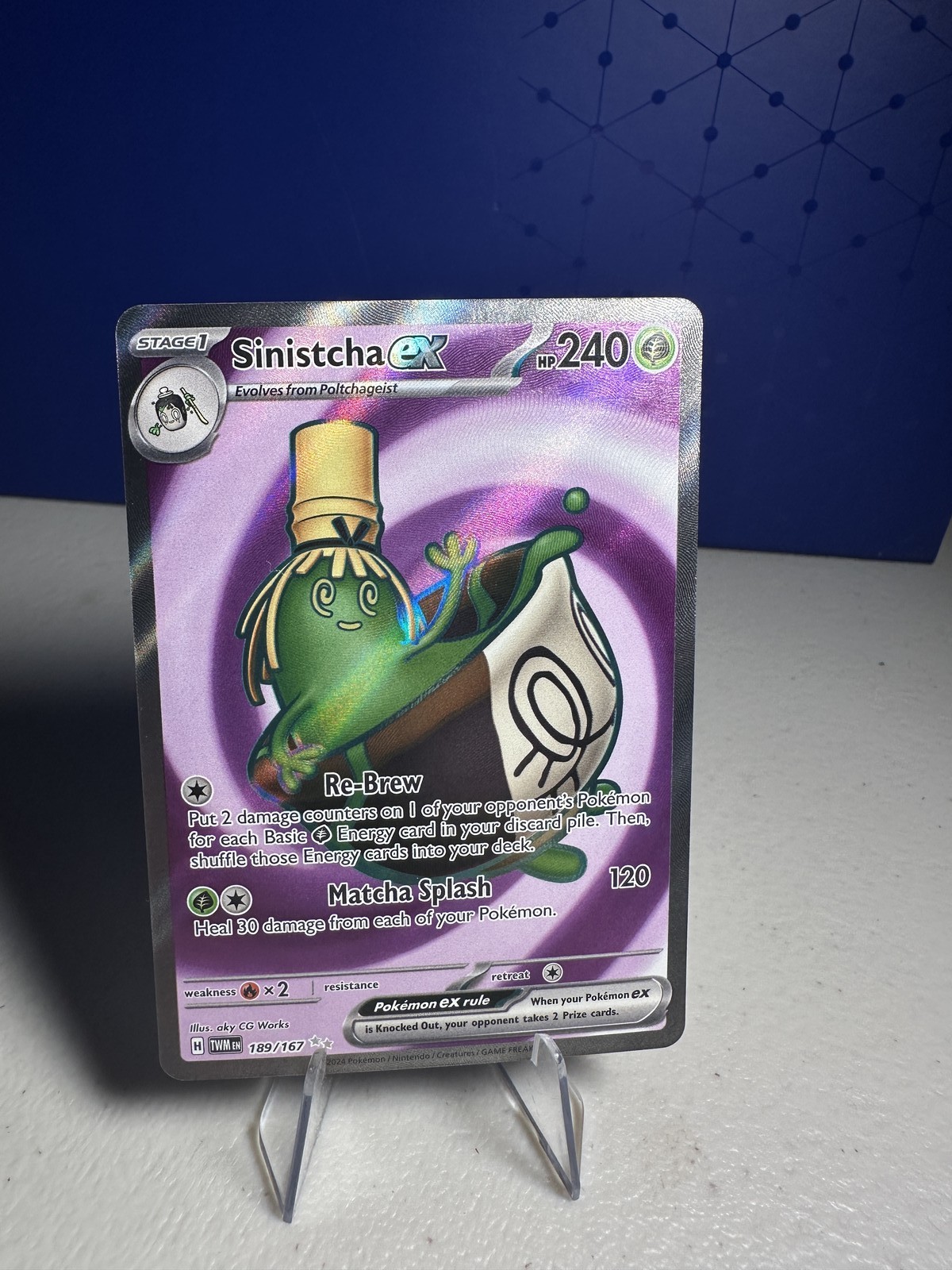 Sinistcha ex - Ultra Rare SV06: Twilight Masquerade 189/167 NM